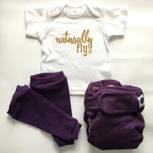 Diaper - Flax Linen Fitted w/ Insert Set