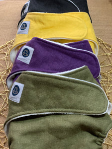 Diaper - Flax Linen Fitted w/ Insert Set