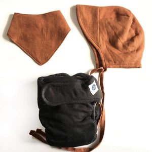 Diaper - Flax Linen Fitted w/ Insert Set